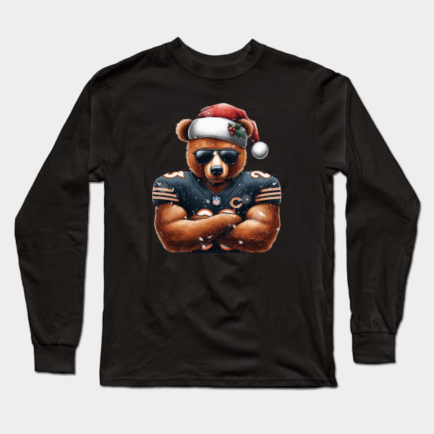 Chicago Bears Christmas Long Sleeve T-Shirt by Americansports